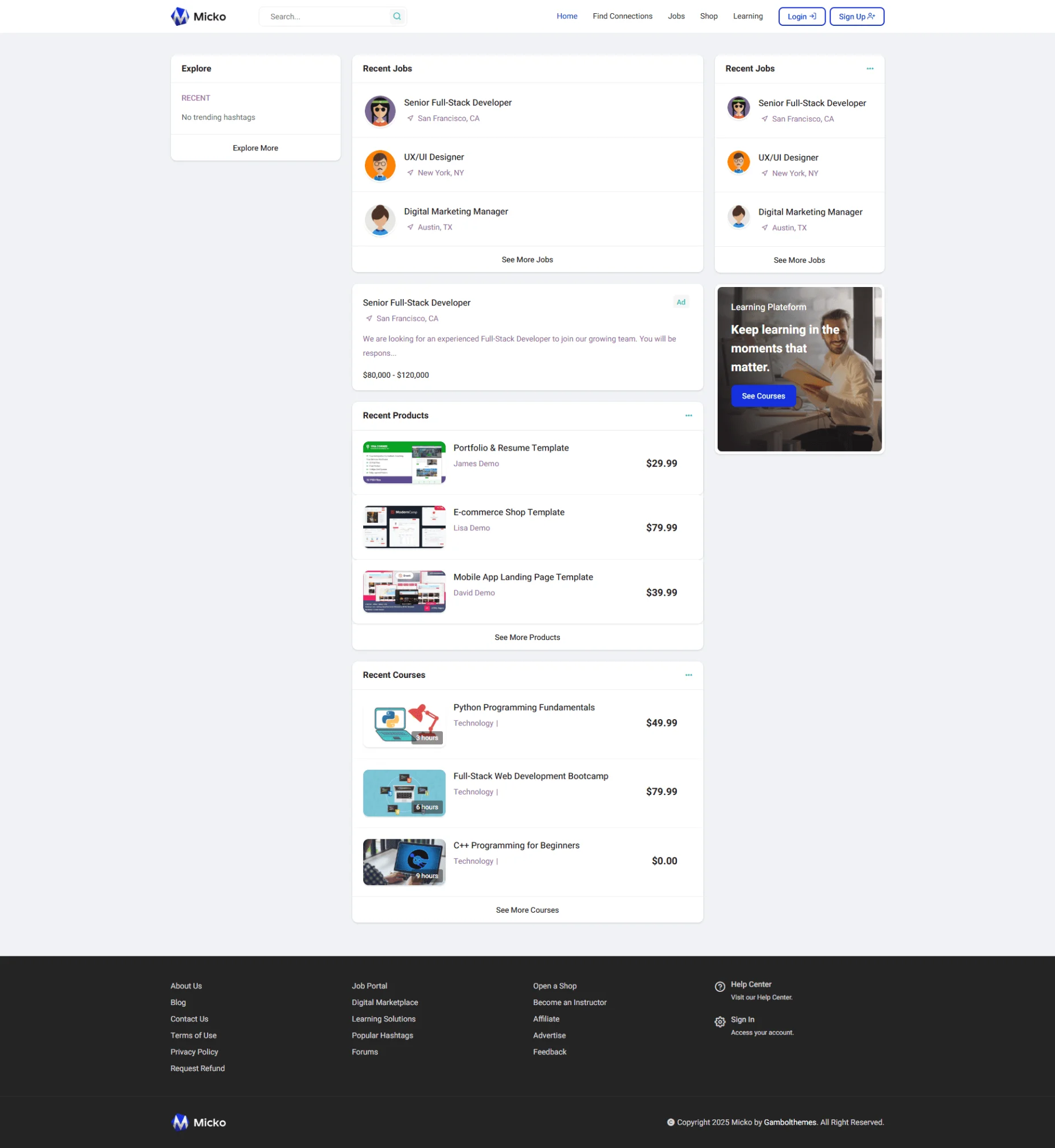 Micko – All-in-One Digital Marketplace, LMS &amp; Community Platform