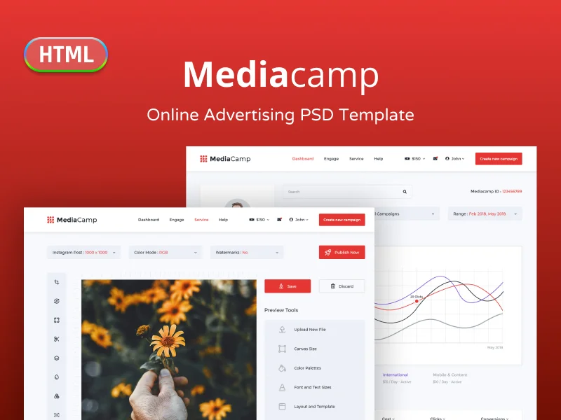 Mediacamp - Online Advertising HTML Template