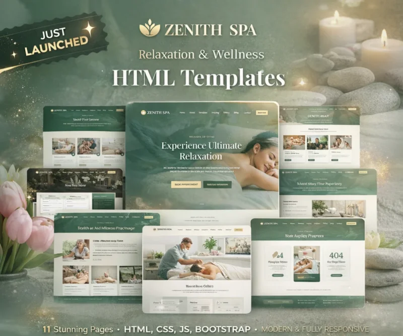 ZENITH SPA | Luxury Massage | Wellness Center - HTML Templates | Gambolthemes